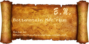 Bottenstein Márkus névjegykártya