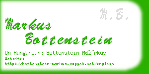 markus bottenstein business card